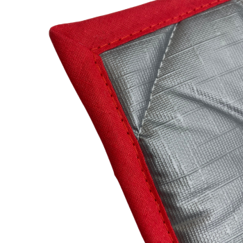 Thermomatte grau - Band rot2